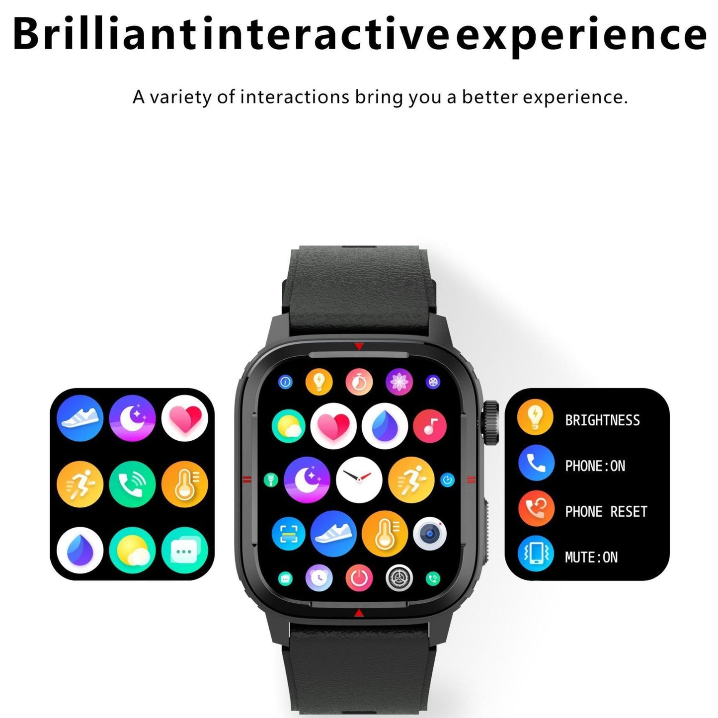  Valdus Q25 Sport Smartwatch with Efficient 1.7-inch TFT HD Screen for clear visuals. | Blue Chilli Electronics.