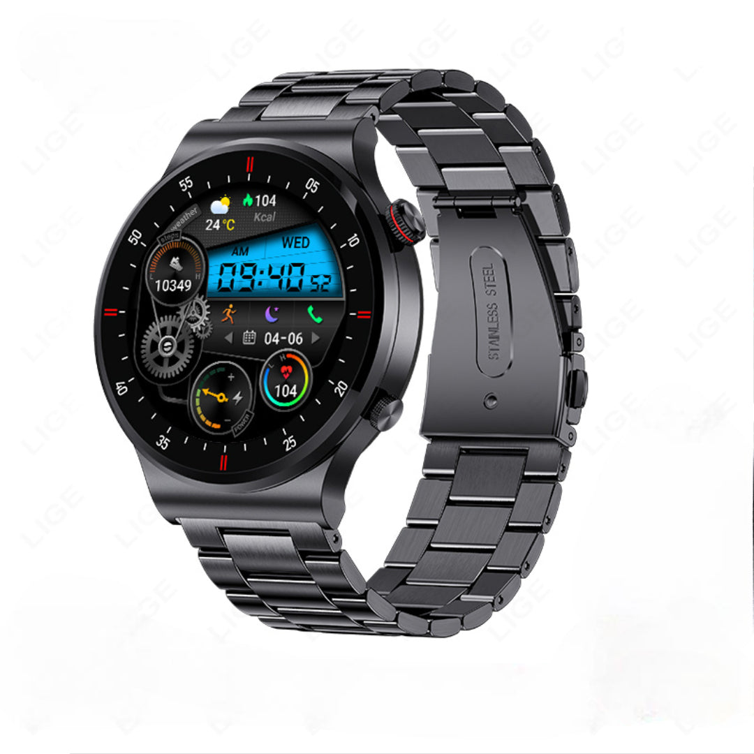 Smartwatch mit NFC-Zahlung, Bluetooth-Anruf, IP67-Wasserschutz, Herzfrequenz- & Schlaftracker – Unisex
