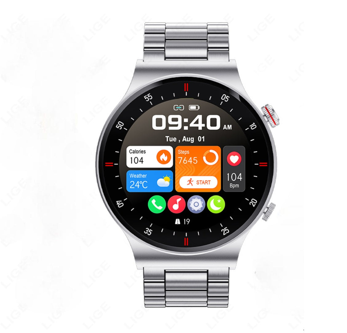 Smartwatch mit NFC-Zahlung, Bluetooth-Anruf, IP67-Wasserschutz, Herzfrequenz- & Schlaftracker – Unisex