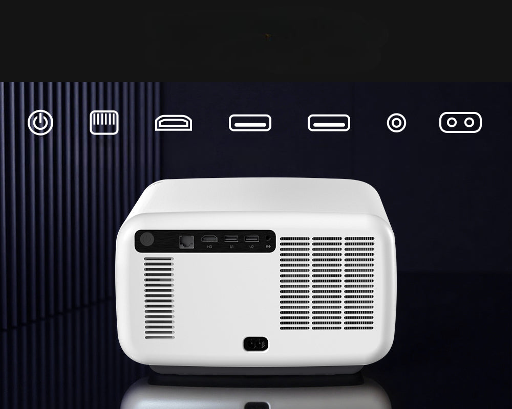 LCD-Projektor Full HD 1080p – 1600 ANSI Lumen, Android 15, 3x10W HiFi, Autofokus, MEMC, HDR, 4K