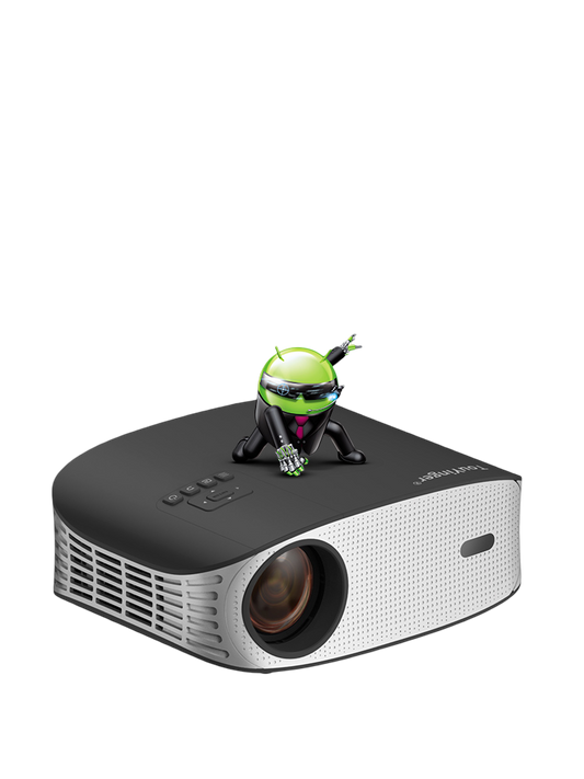 Projektor 1080P LCD 680 ANSI Lumen Auto-Fokus Android 9 Dolby Audio WLAN Bluetooth 5.1