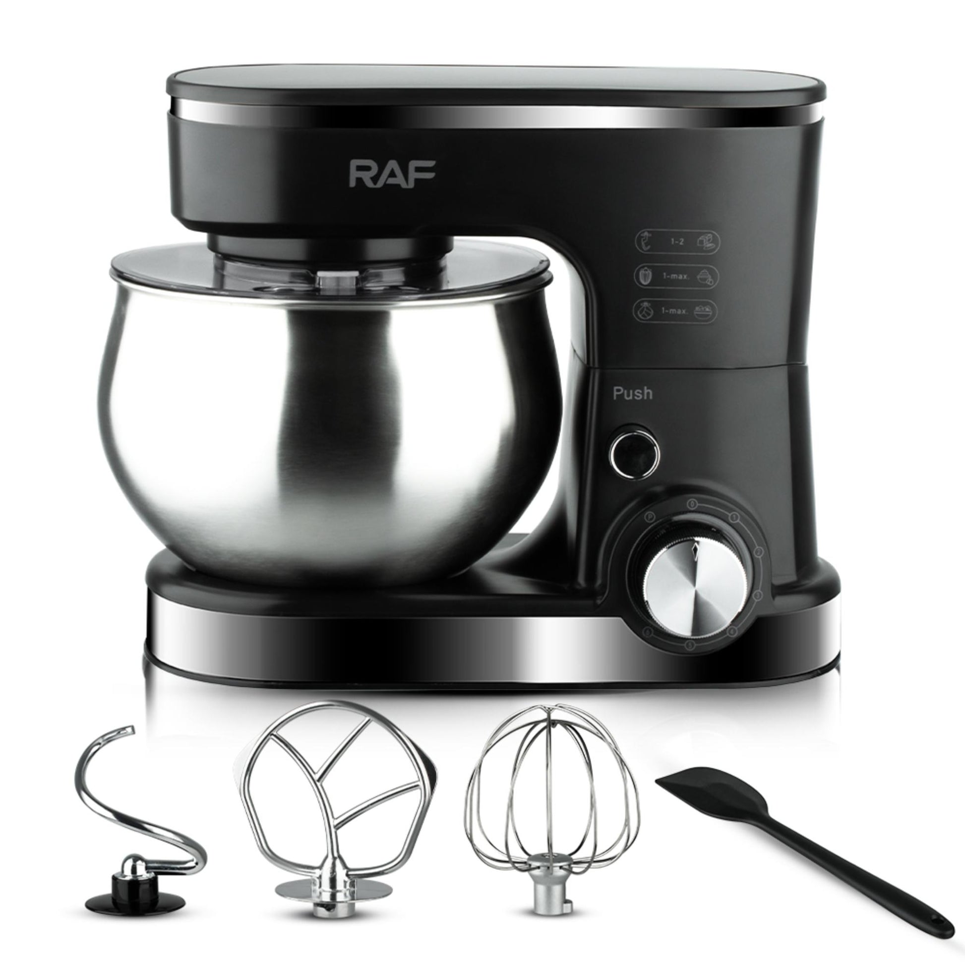 Überhitzungsschutz zur Sicherheit im RAF R-6675 Mixer enthalten. | Blue Chilli Electronics.