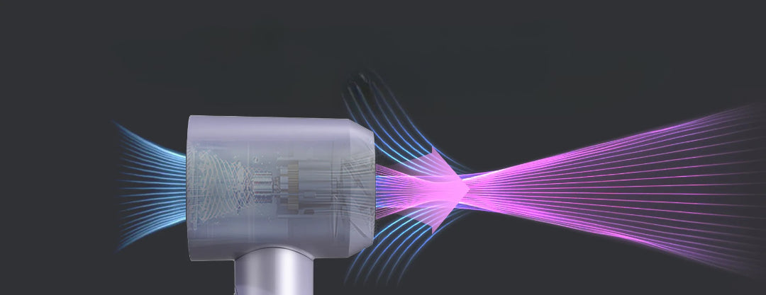 Haartrockner 1600W mit Ionen-Technologie – Leicht, Schnell Trocknend, 4 Temperaturstufen