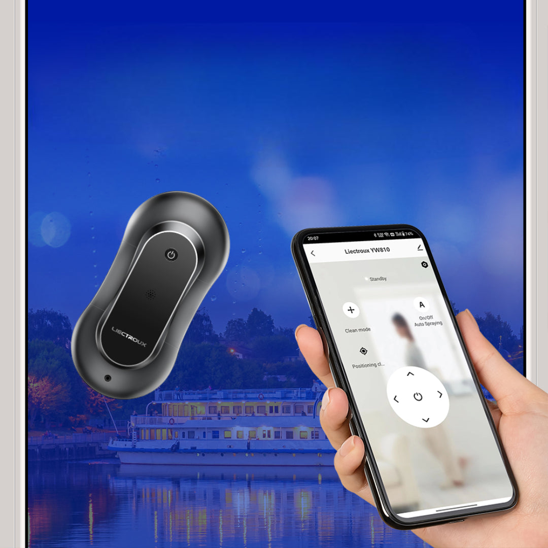 Fensterputzroboter mit App-Steuerung und Fernbedienung