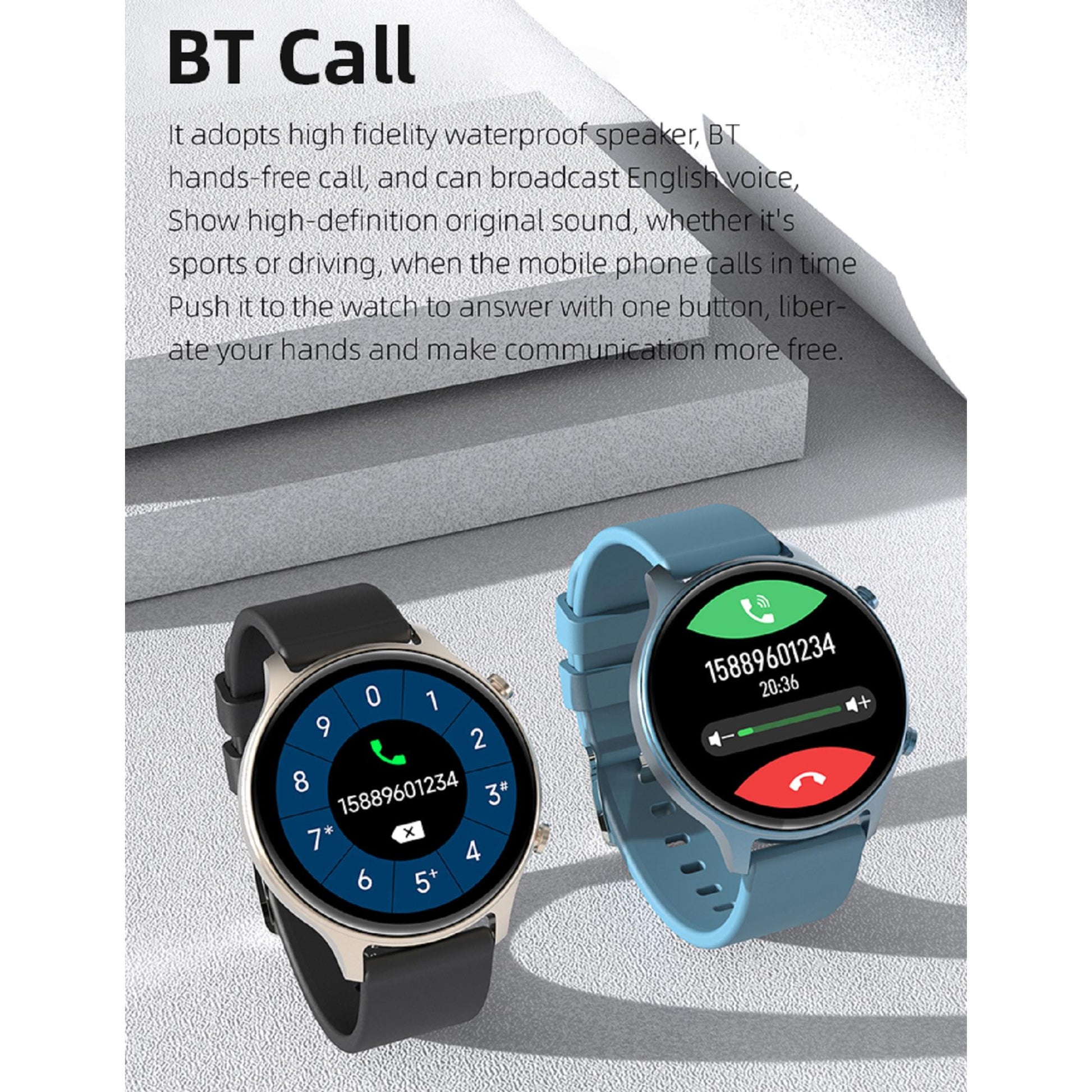 Karen M DS30 Smartwatch: Zuverlässige Leistung mit einem 230mAh-Akku und bequemer magnetischer Aufladung. | Blue Chilli Electronics.