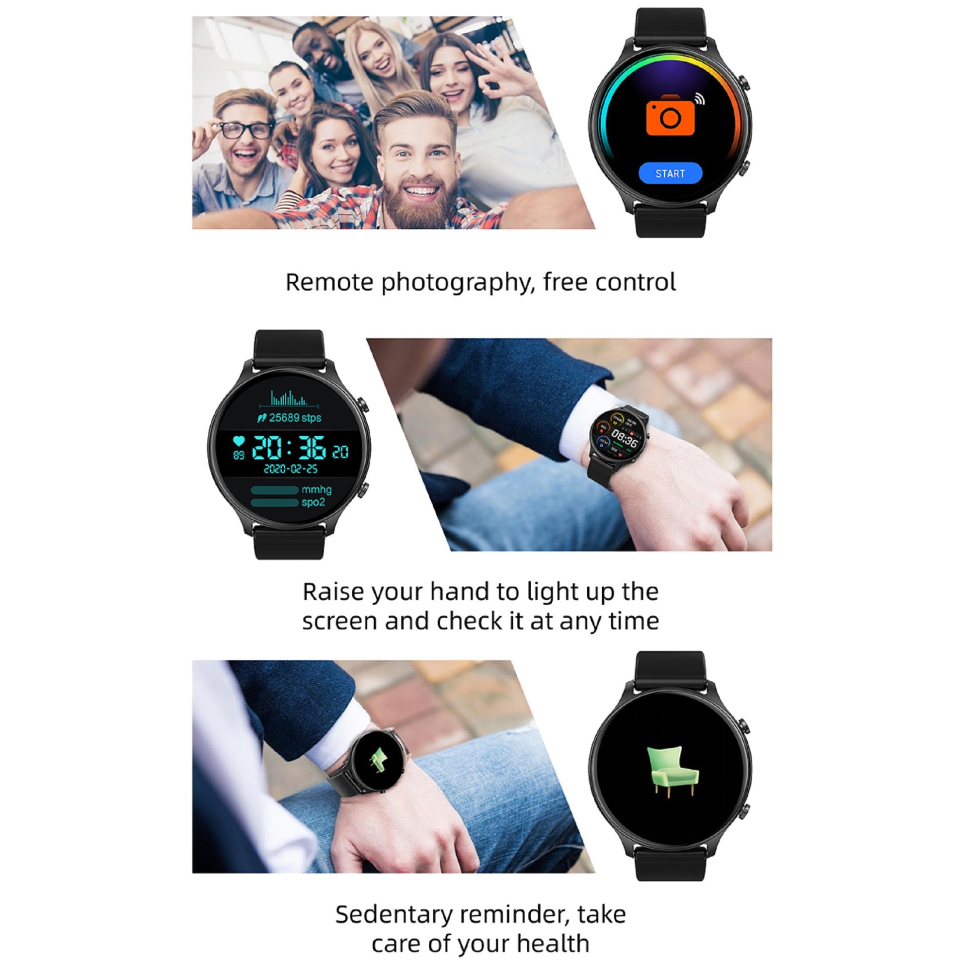 Karen M DS30 Smartwatch: Reliable power with a 230mAh battery and convenient magnetic charging. | Blue Chilli Electronics.