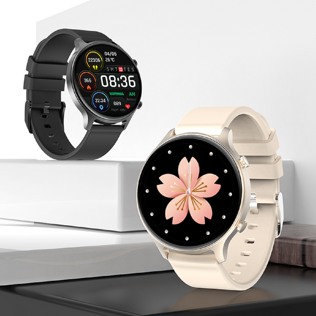 Smartwatch 1,39" HD TFT-Display, IP67, Bluetooth 5.0, Herzfrequenz, Schlafüberwachung, Magnetladung