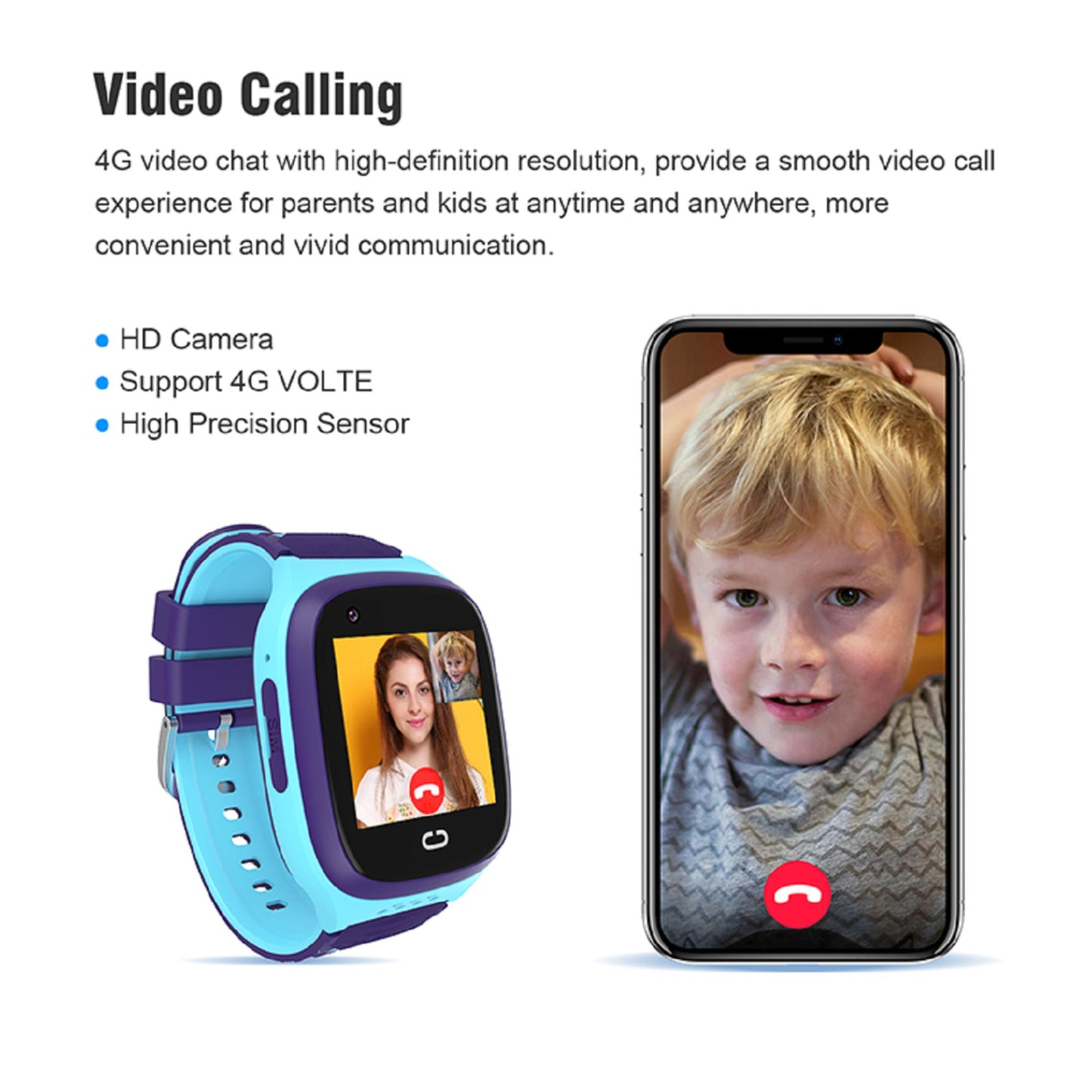 Kid's Smartwatch - Karen M LT31, 1.4-inch Display, 700mAh Battery, 4G Connectivity, GPS Tracker. | Blue Chilli Electronics.