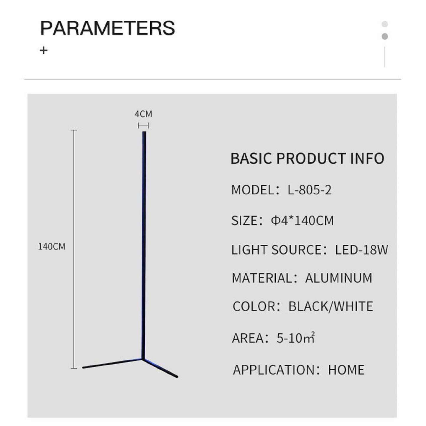 Versatile lighting solution: Jiuanzm L805 Corner Lamp features DIY connection for easy installation and remote control for convenience. | Blue Chilli Electronics.