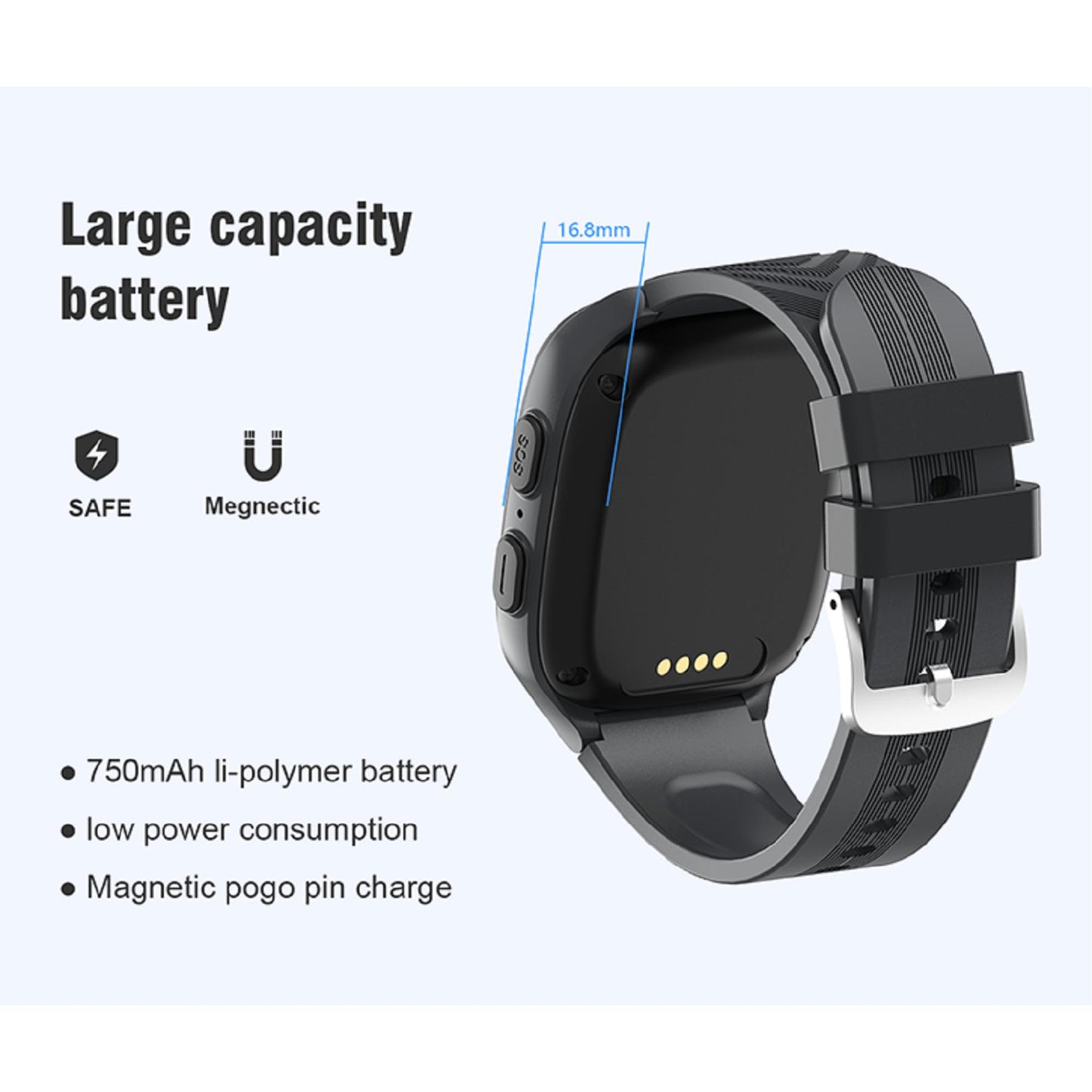 Smartwatch for Children - Karen M LT31, 1.4-inch TFT Screen, Long-lasting 700mAh Battery, GPS. | Blue Chilli Electronics.