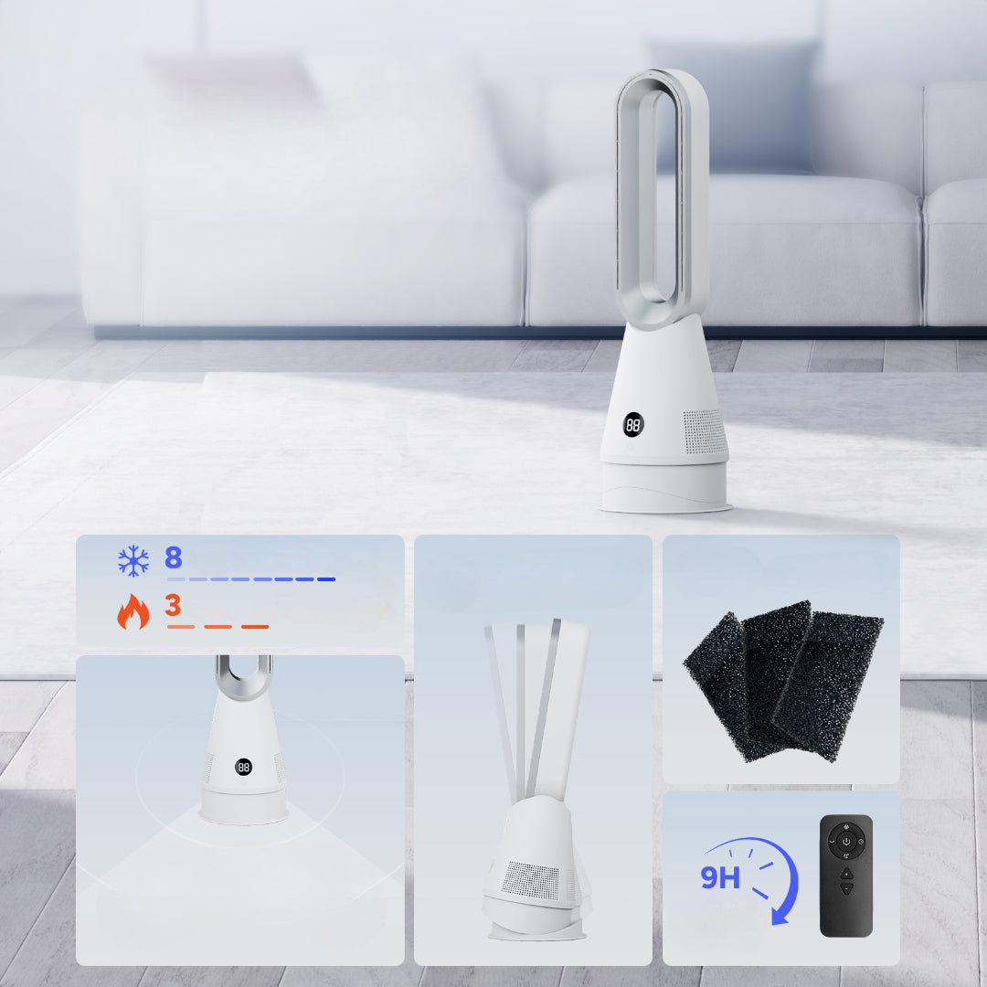 Turmventilator 20L mit Wasserkühlung – Leise, Energiesparend, 3 Geschwindigkeitsstufen