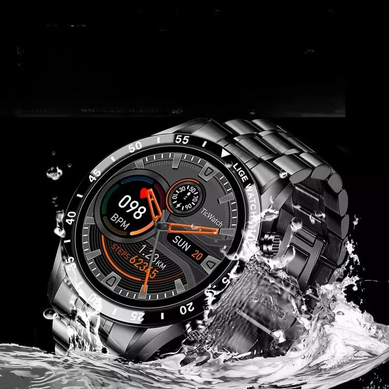 Lige BW0189 Smart Watch, 1.3" HD IPS Screen, IP67, Fitness Tracker, Dial, Heart Rate, Oxygen Monitoring