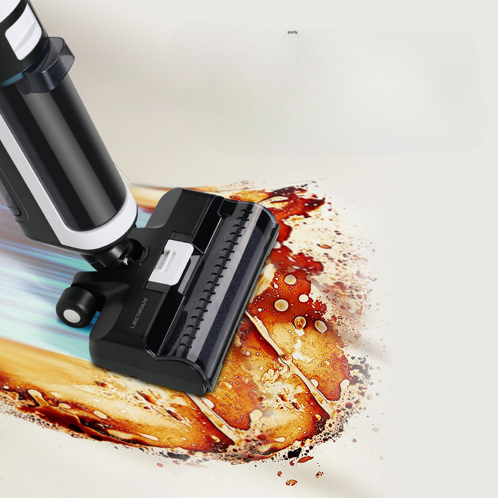 Nass-Trockensauger Kabellos mit Selbstreinigung – 40 Min Laufzeit, Sprachführung