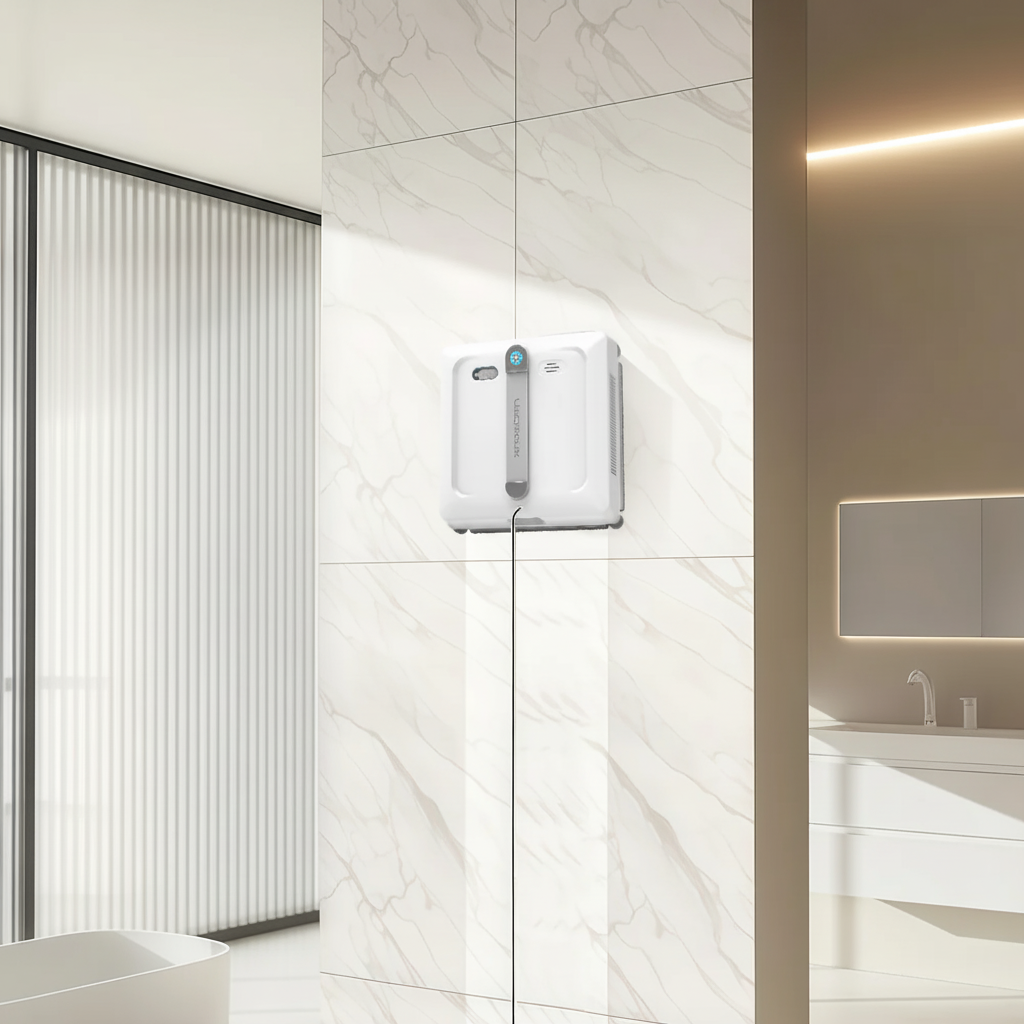 Marble wall bathroom clean