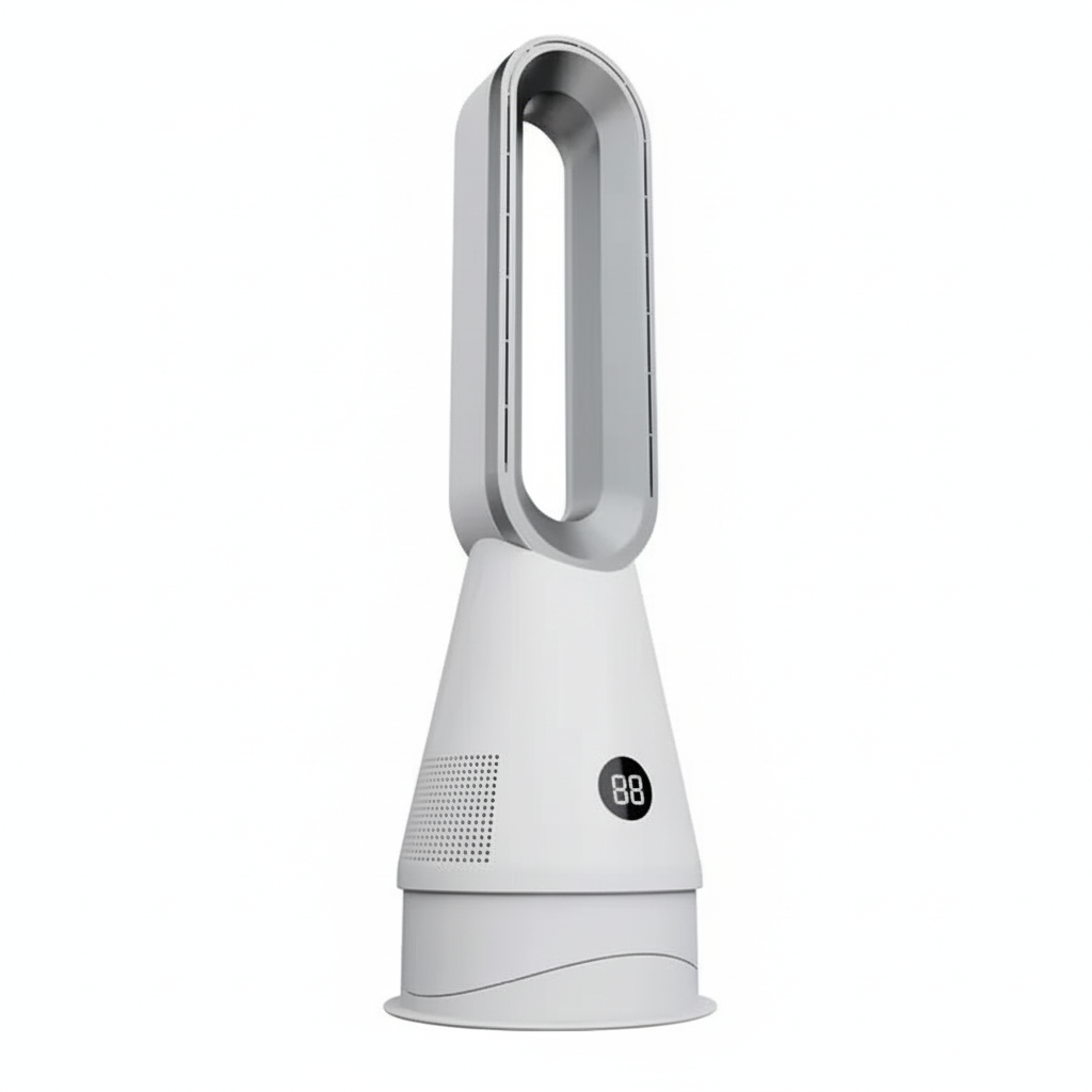 Tower fan with white background - square format