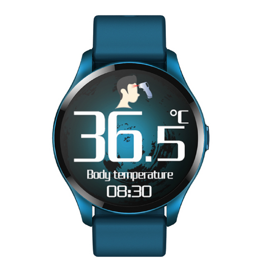 T88 Waterproof Smartwatch with contact Thermal Detection (Blue)| Blue Chilli Electronics