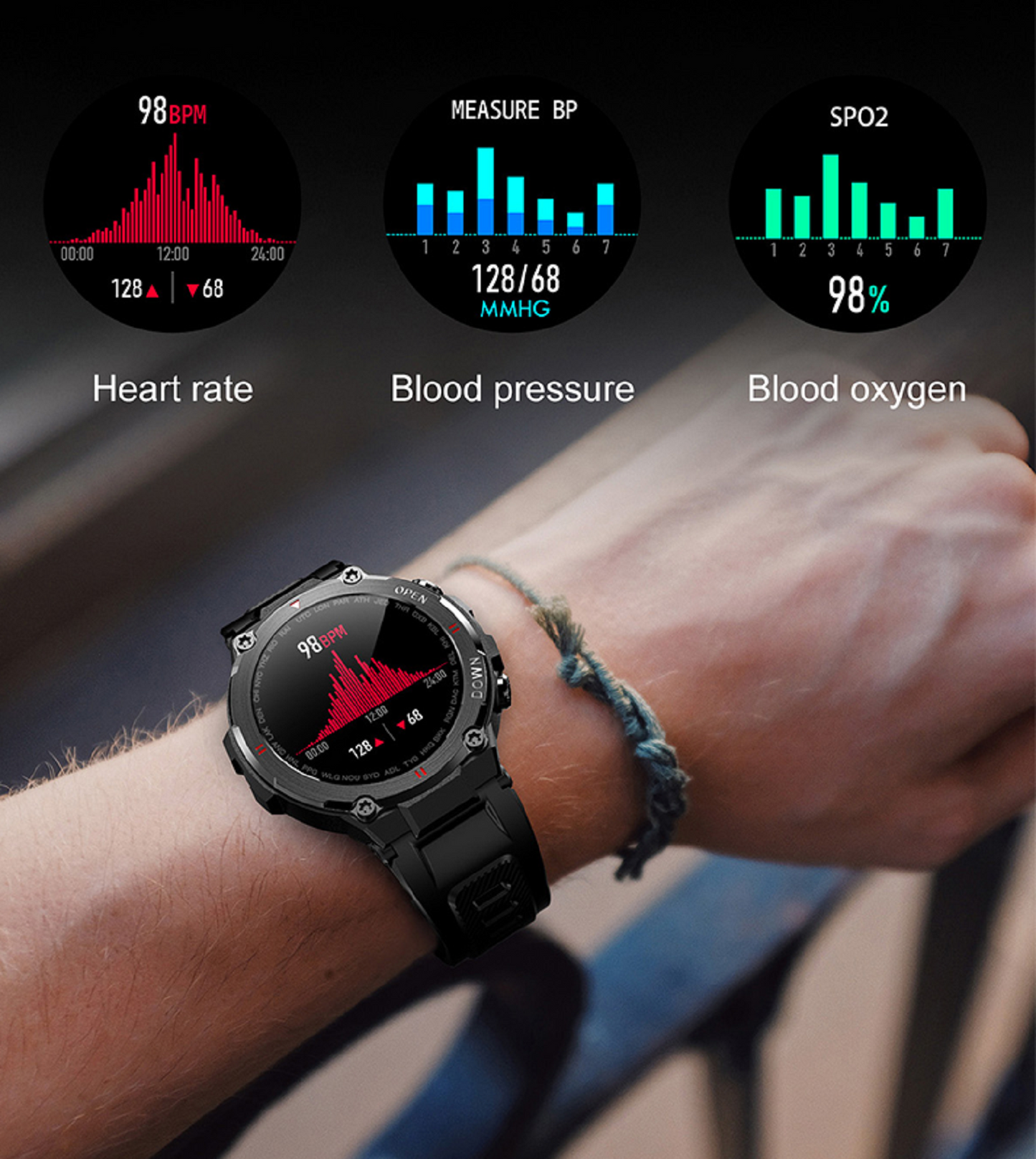 Robuste K22 Health Smartwatch: Take charge of your well-being with comprehensive health monitoring. | Blue Chilli Electronics.