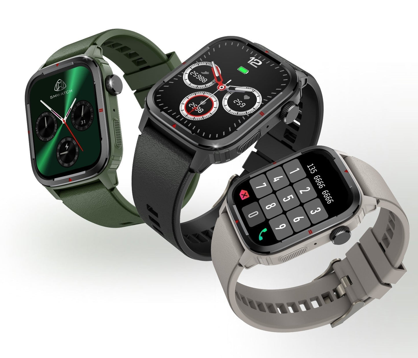 Valdus Q25 Sport Smartwatch mit effizientem 1,7-Zoll-TFT-HD-Bildschirm für klare Visuals. | Blue Chilli Electronics.