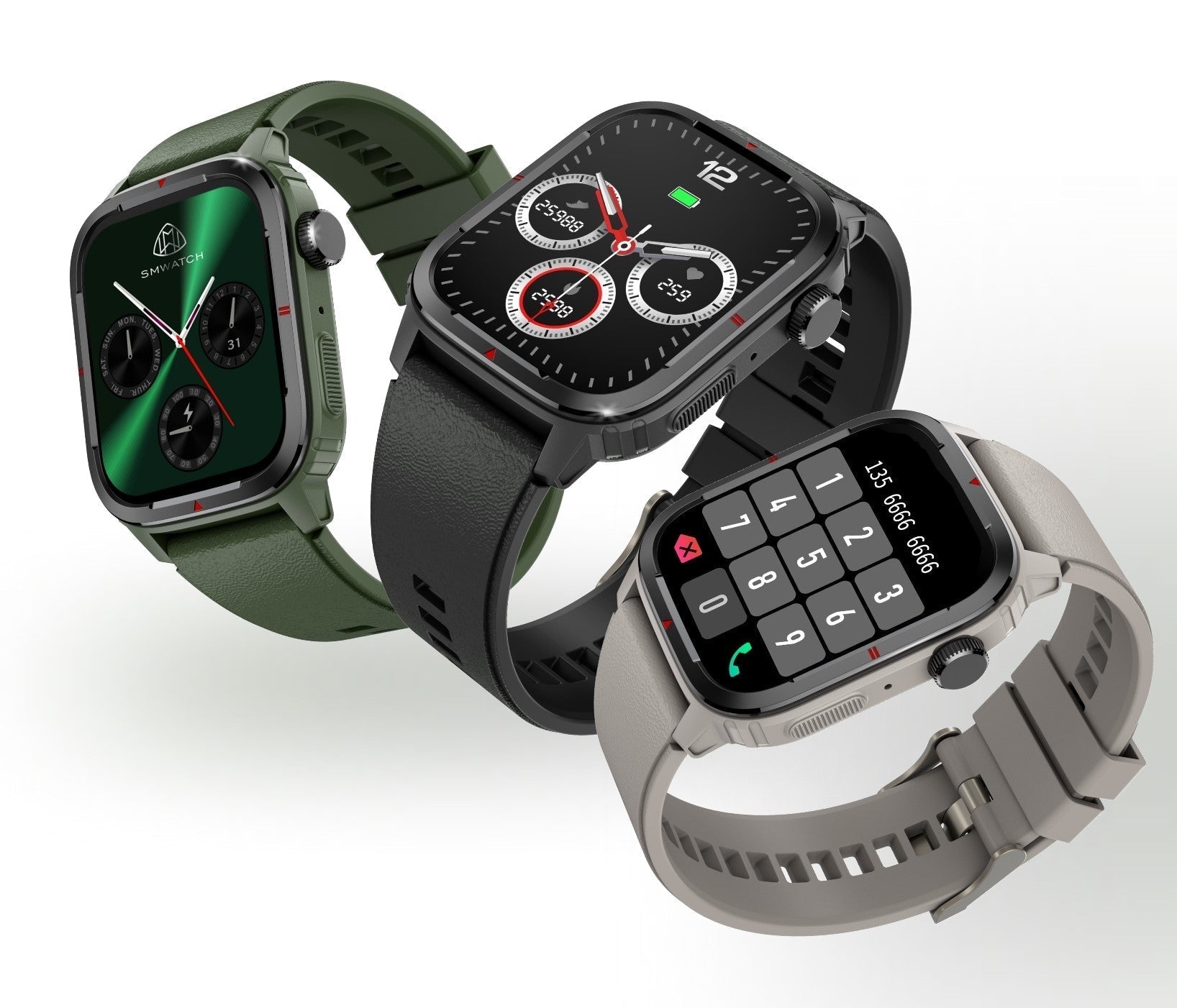 Valdus Q25 Sport Smartwatch mit effizientem 1,7-Zoll-TFT-HD-Bildschirm für klare Visuals. | Blue Chilli Electronics.